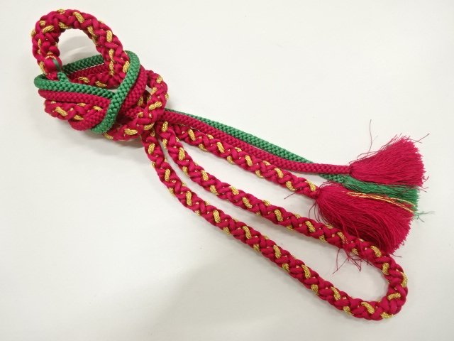 JAPANESE KIMONO / HAND-TIED OBIJIME